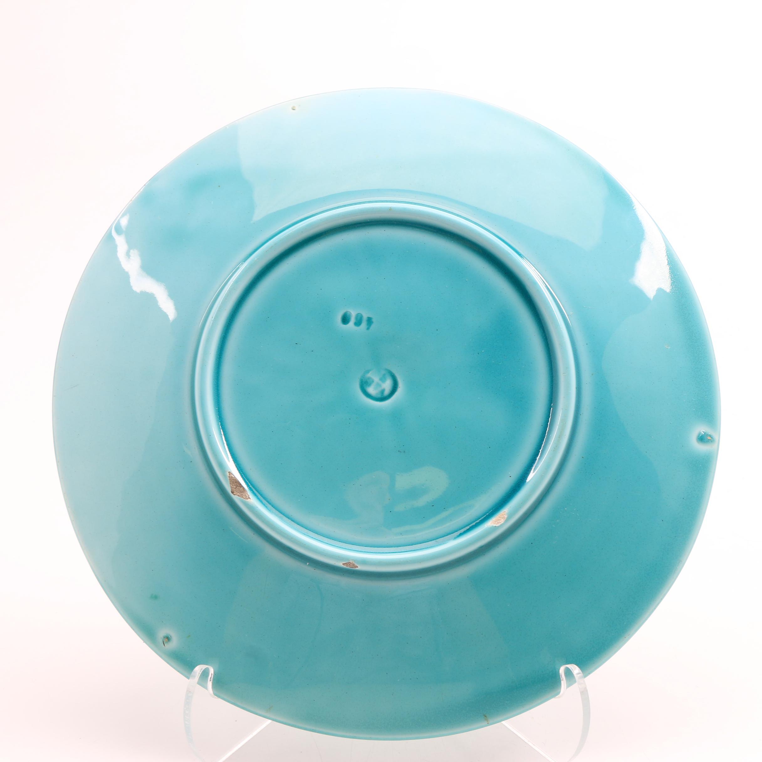 Three 19th-Century Majolica Plates