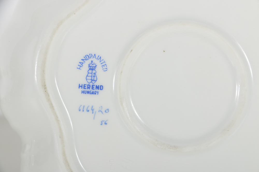 Herend "Rothschild Bird" Candy Dish, Vase and Nut Bowls