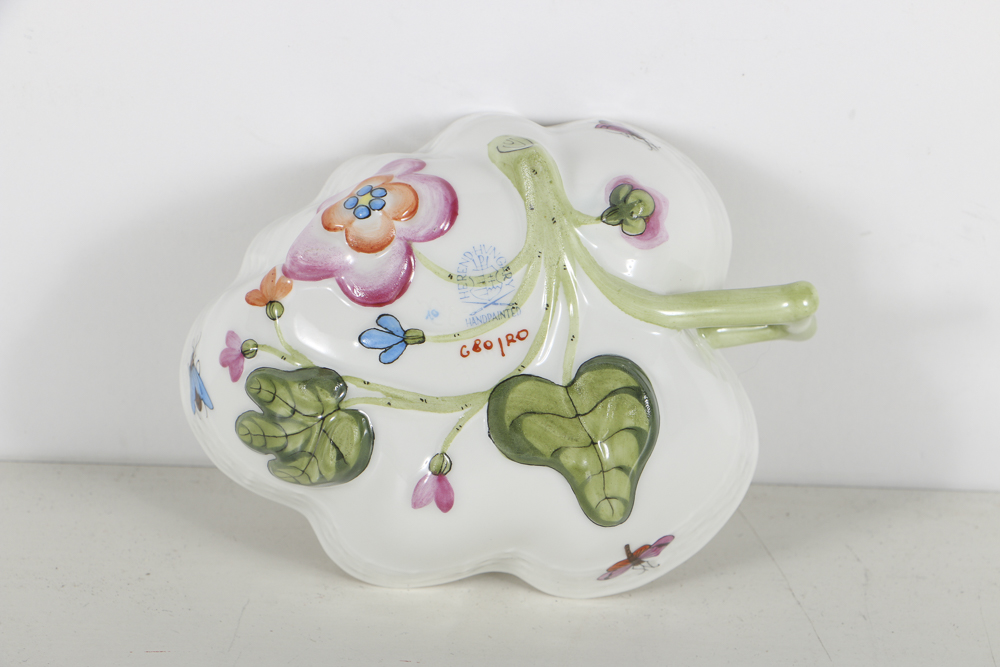 Herend "Rothschild Bird" Candy Dish, Vase and Nut Bowls