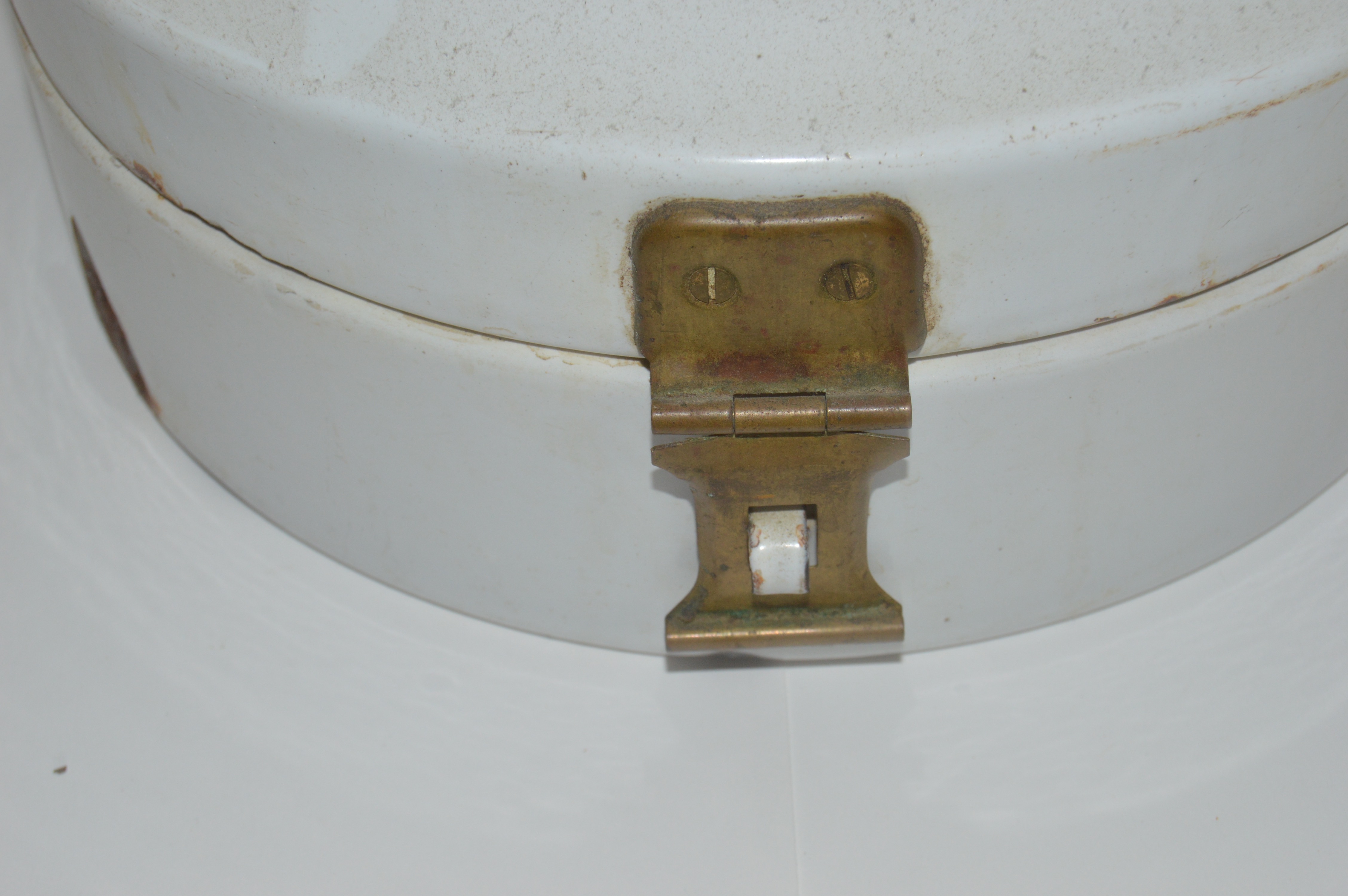 Pair of Vintage Enamel Bread Boxes