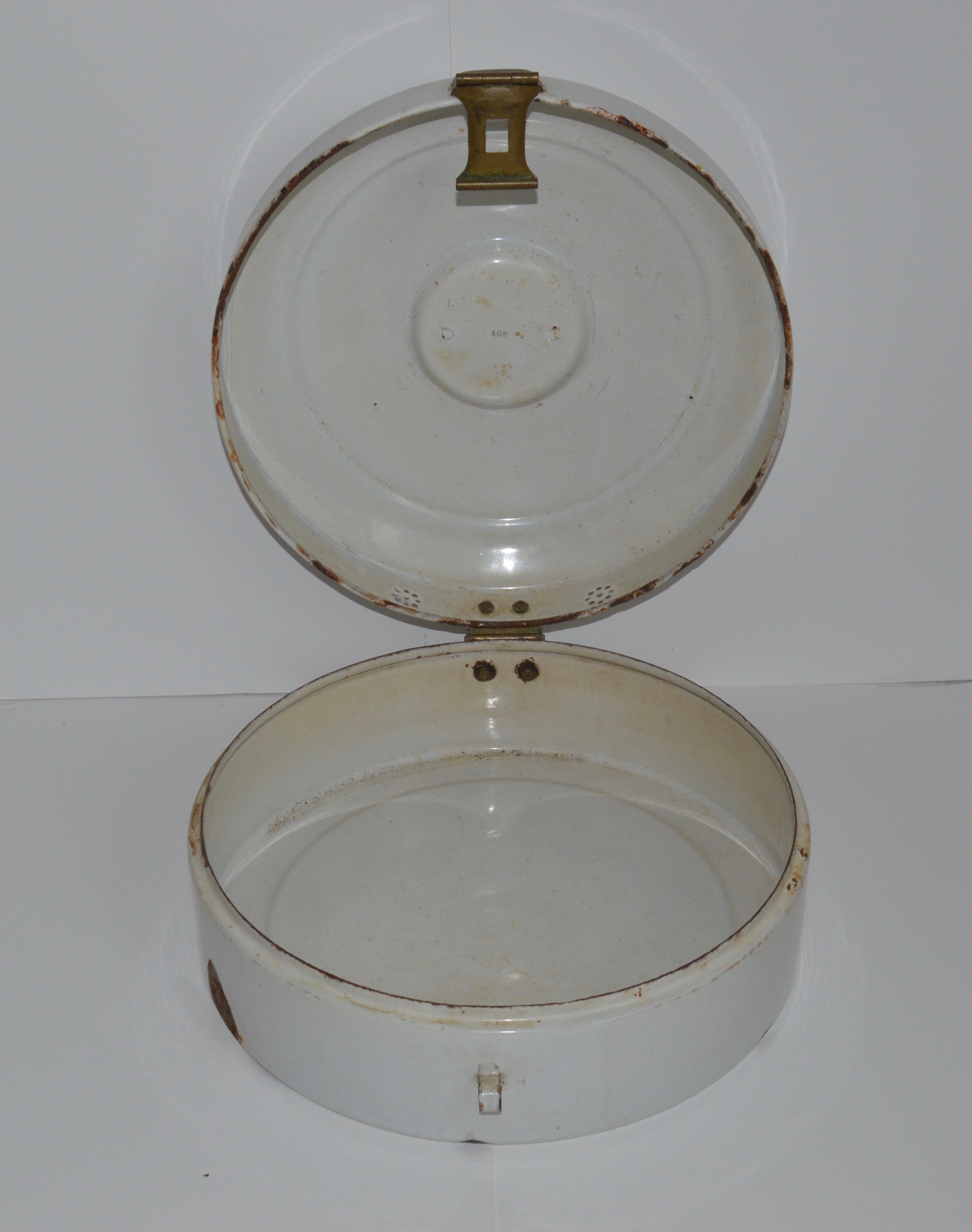 Pair of Vintage Enamel Bread Boxes