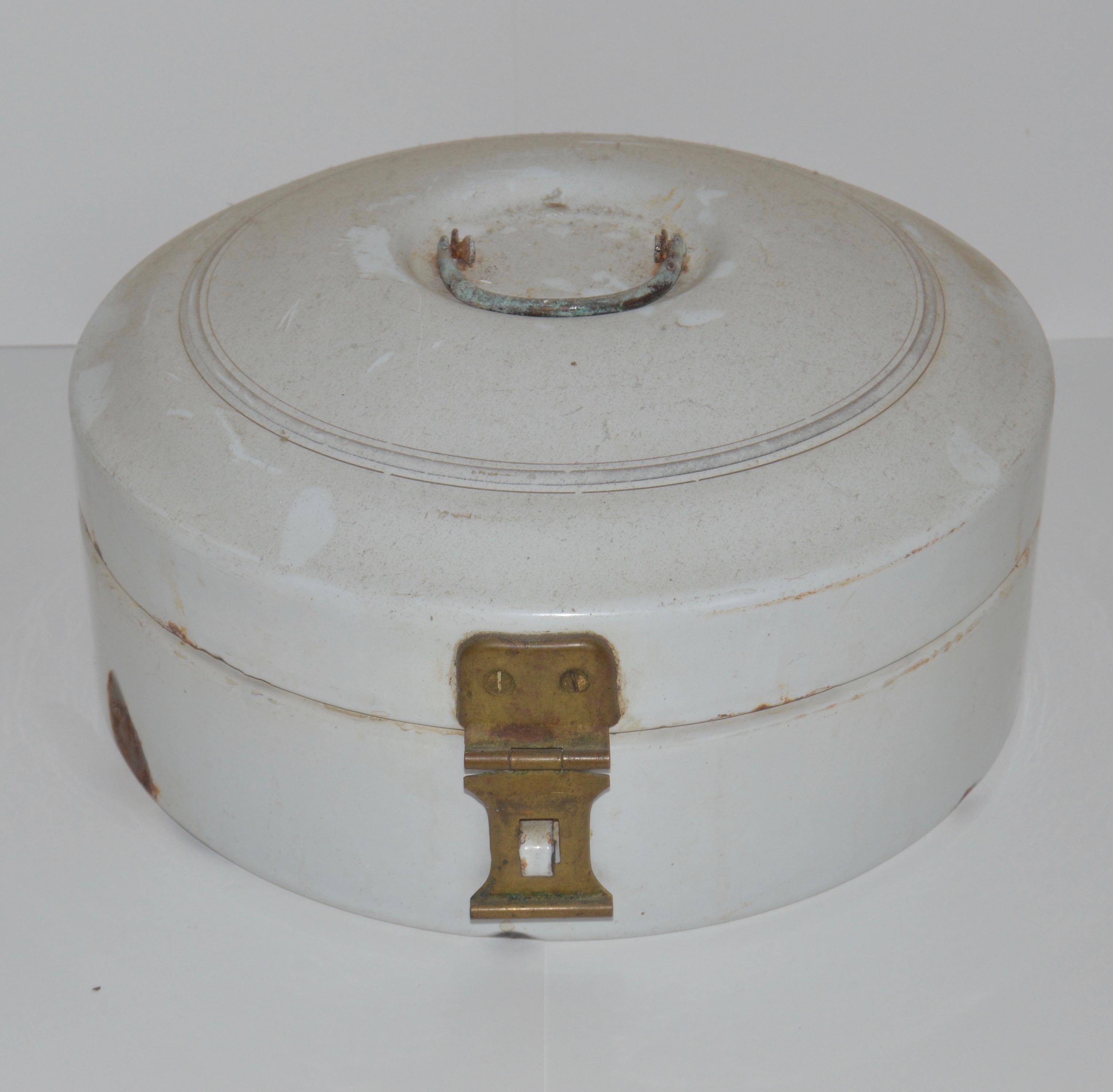 Pair of Vintage Enamel Bread Boxes