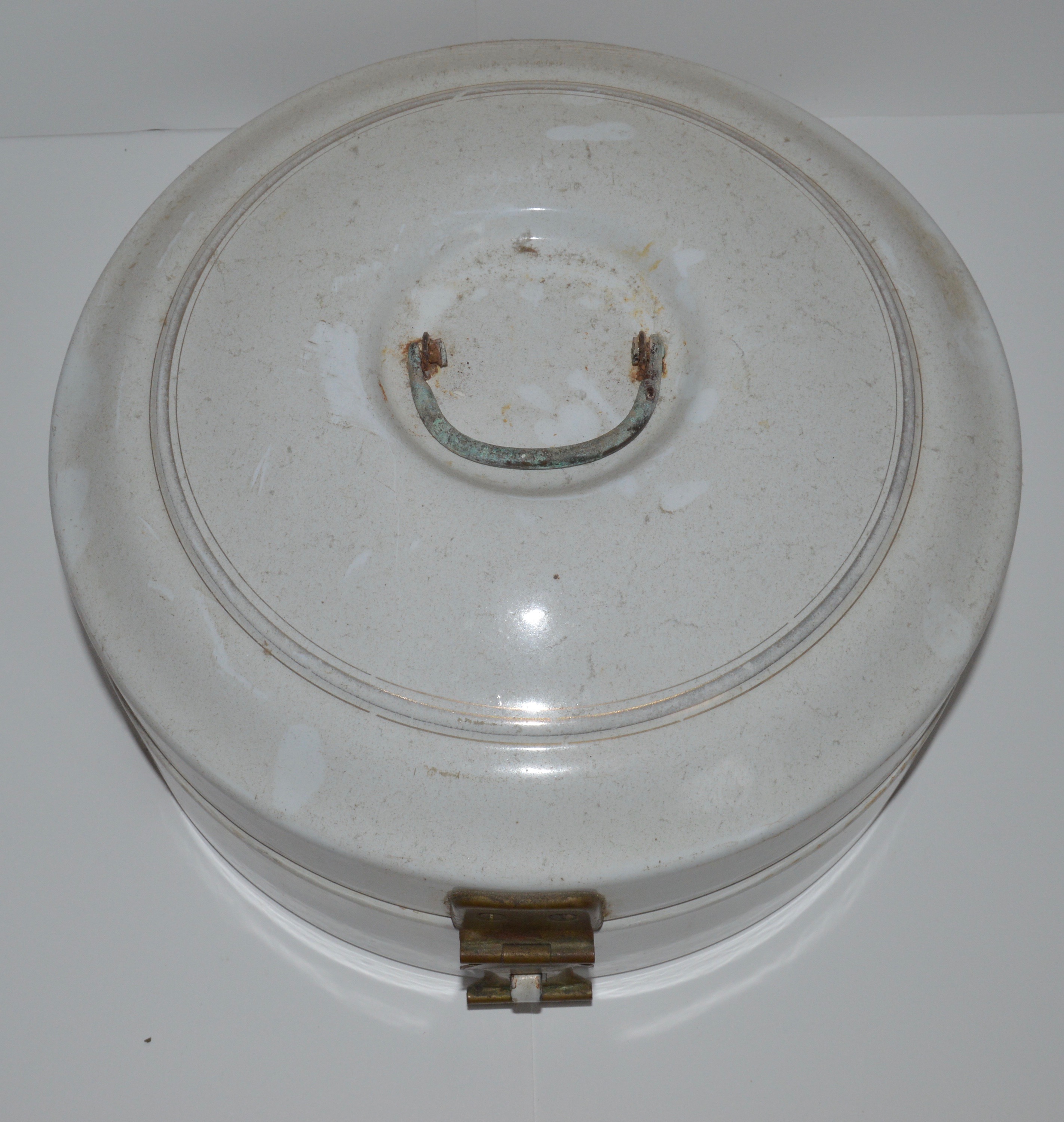 Pair of Vintage Enamel Bread Boxes