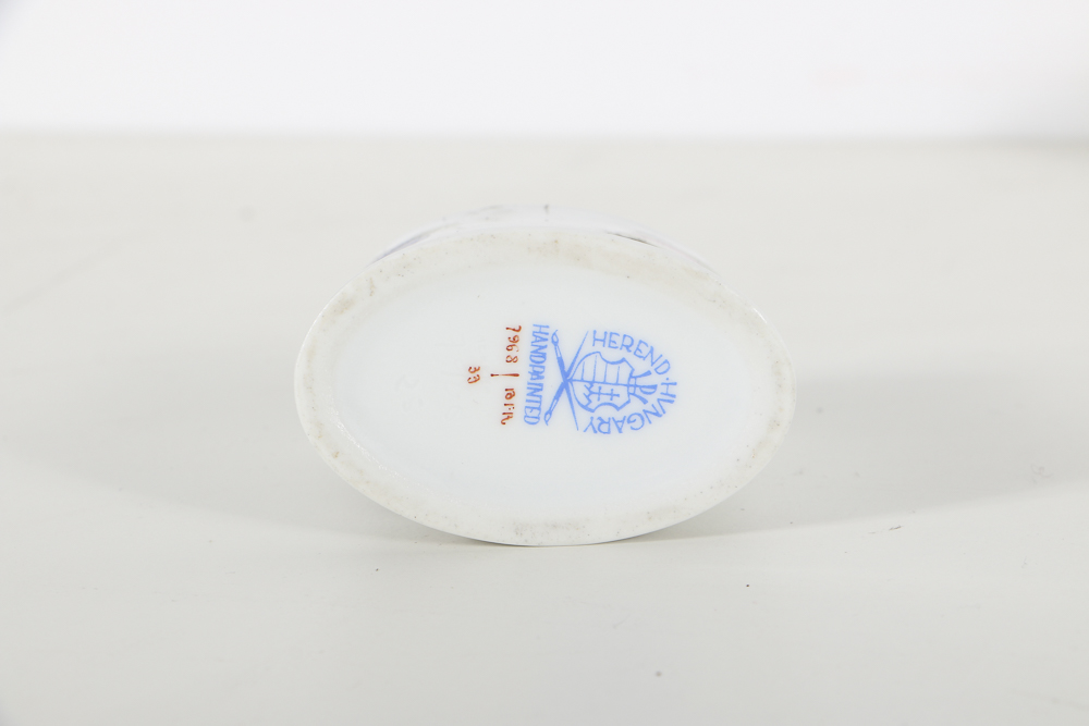 Herend Porcelain Small Vases, Bells and Urn