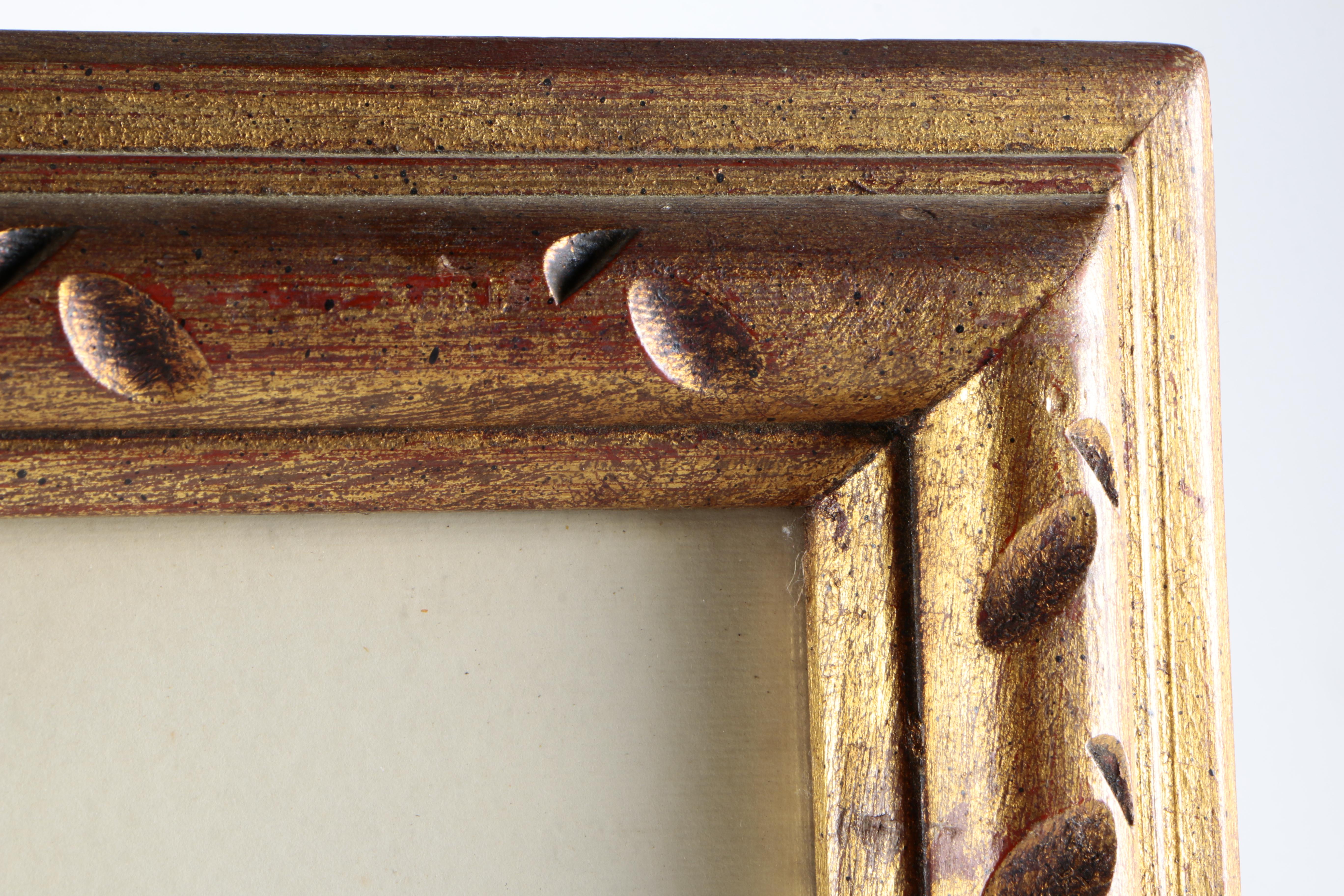 Watercolor and Gouache Painting on Paper of Snow Scene