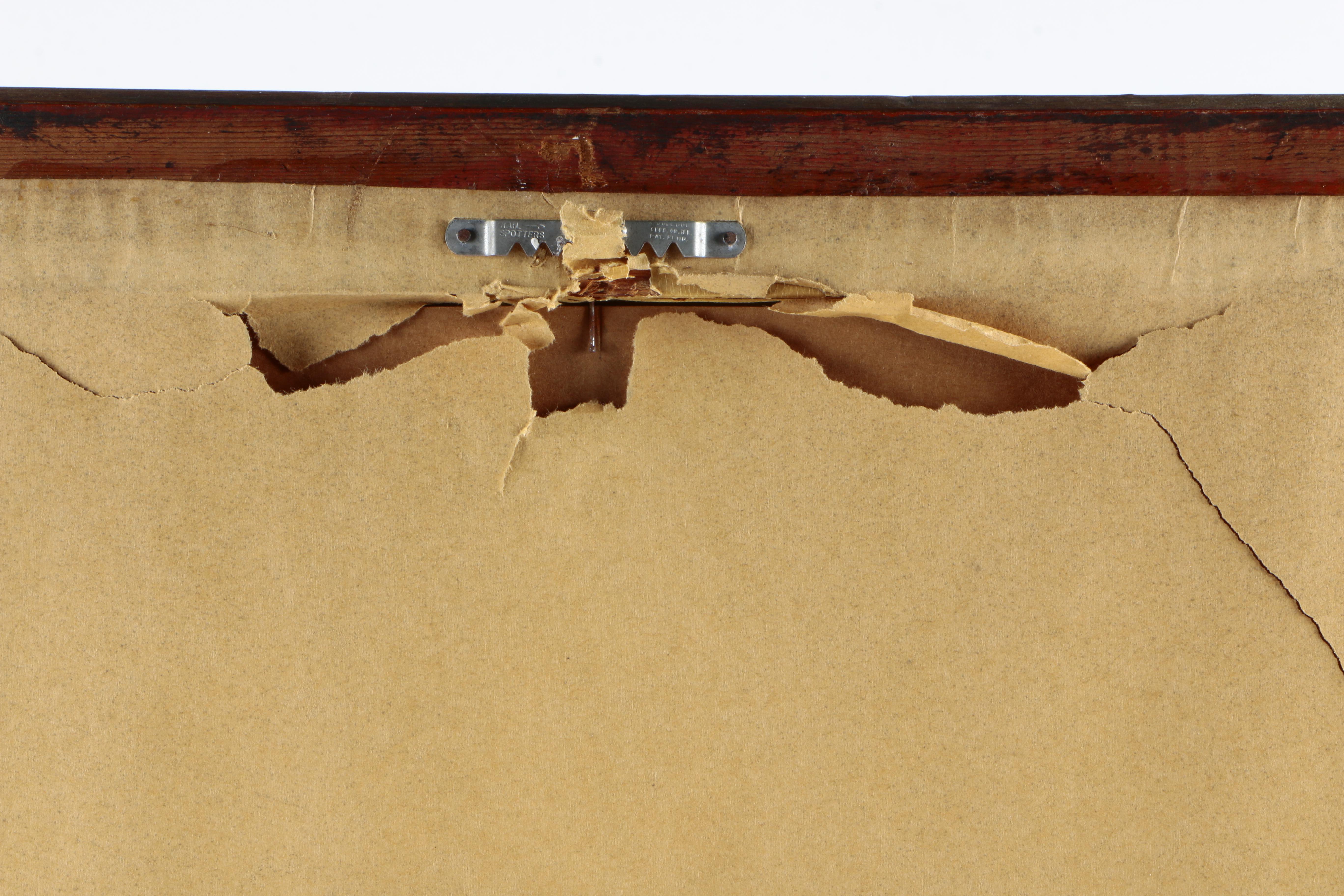 Watercolor and Gouache Painting on Paper of Snow Scene