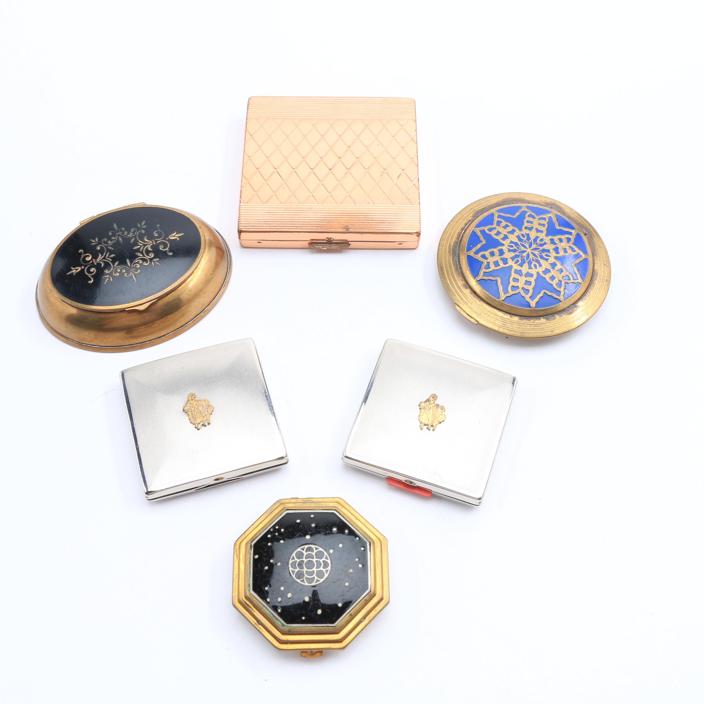 Six Vintage Compacts