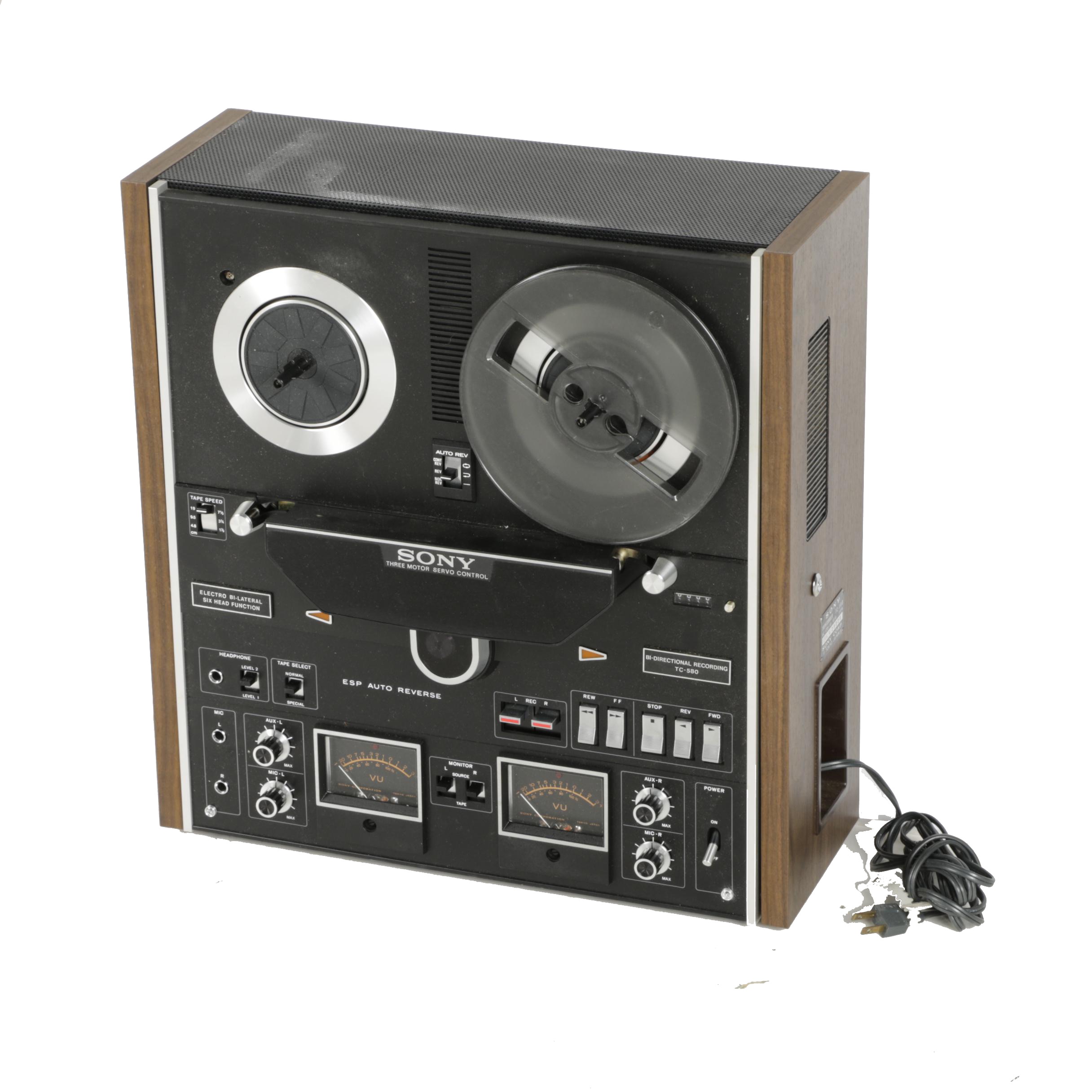 Vintage Sony Deluxe Reel-to-Reel Tape Recorder