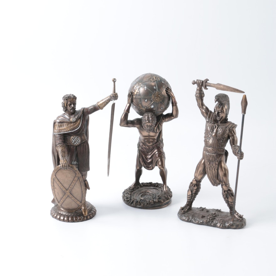 Pacific Giftware Resin Reproduction Statuettes