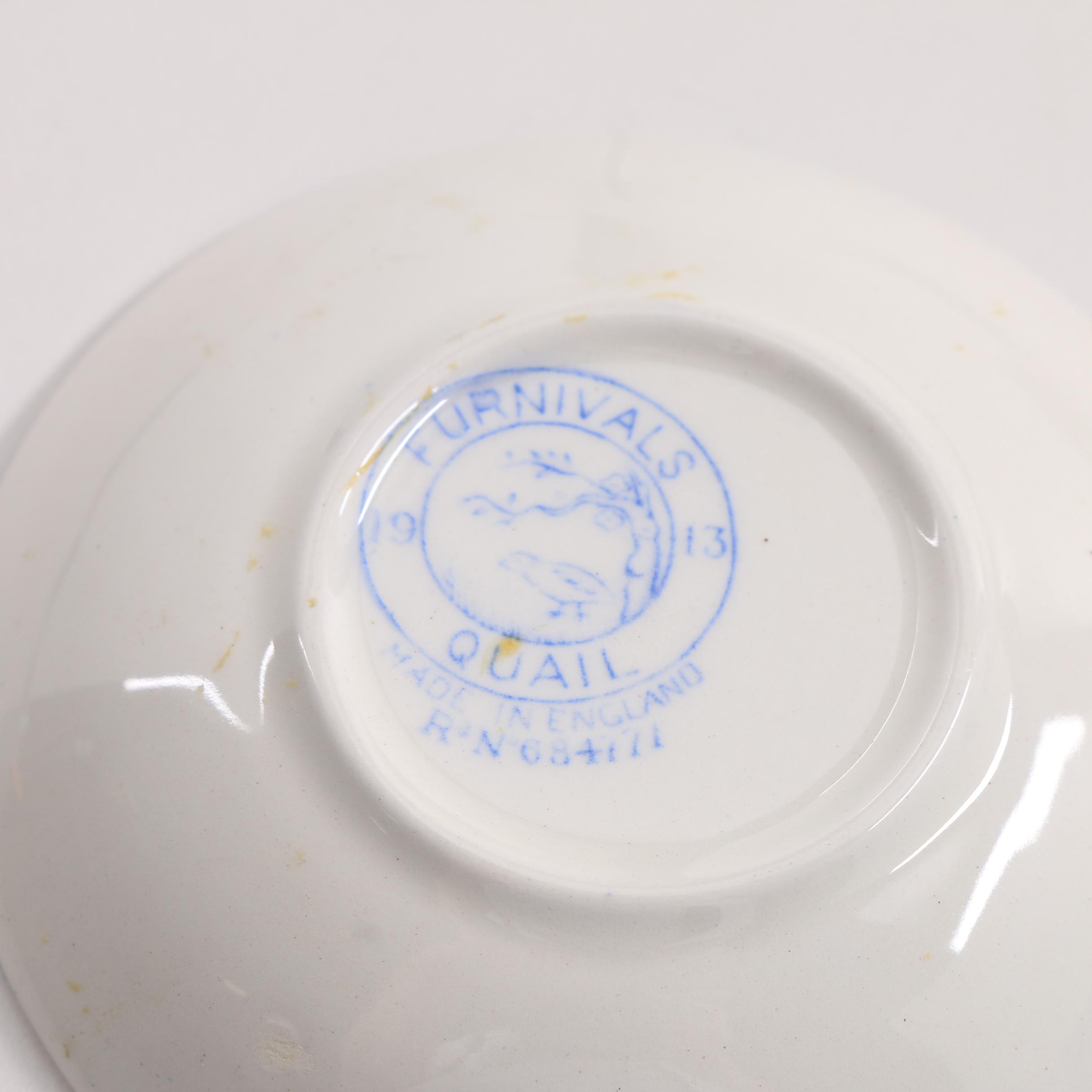 A Collection Of Over 40 Blue and White Butter Pats