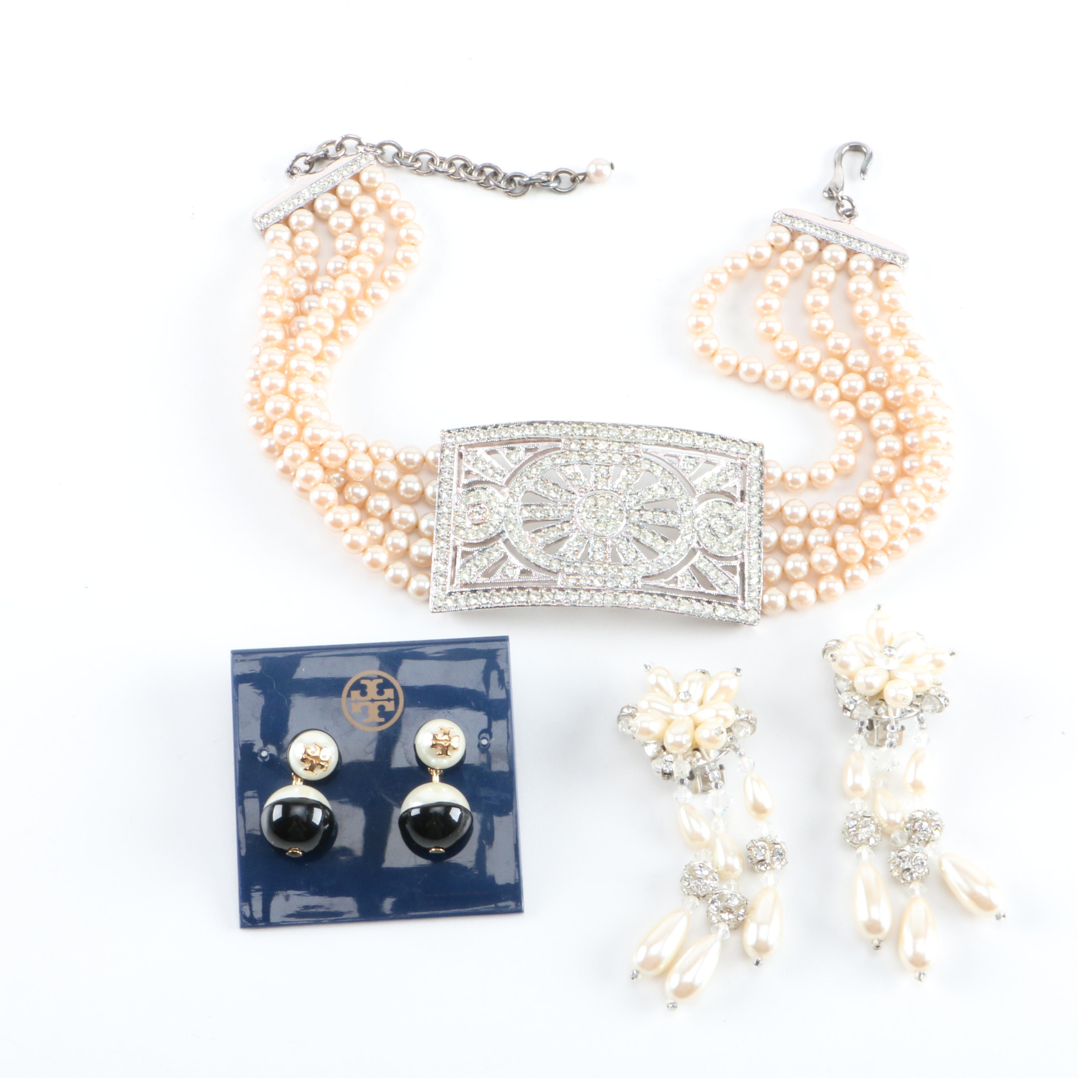 Tory Burch, Carolee, and Lois Ann Costume Jewelry