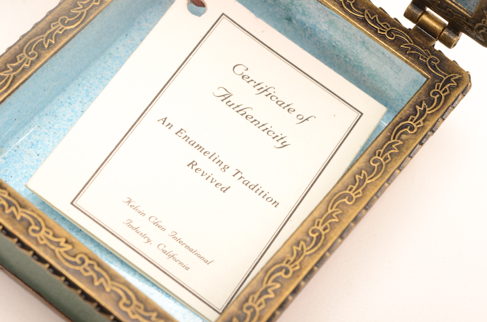 Kelvin Chen Copper Trinket Boxes After Modigliani and Van Gogh