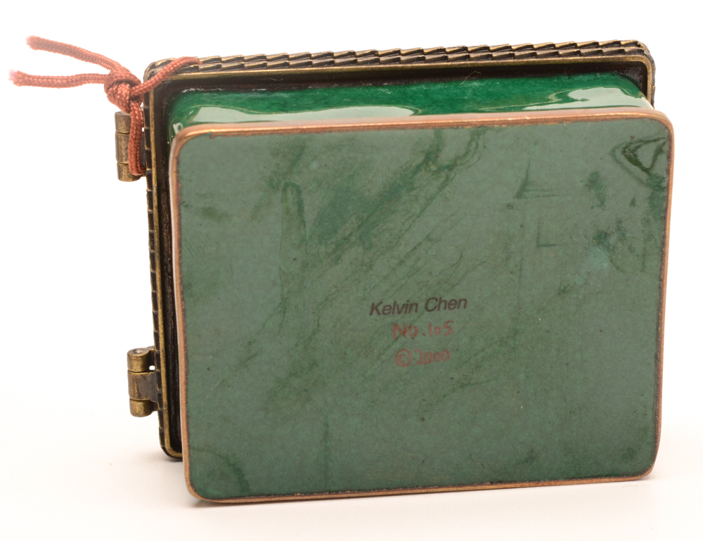 Kelvin Chen Copper Trinket Boxes After Modigliani and Van Gogh