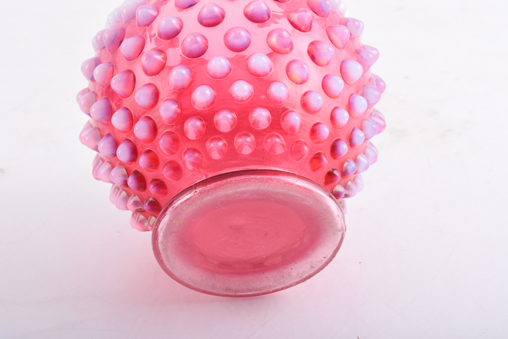 Vintage Hobnail Fenton Style Colored Glass