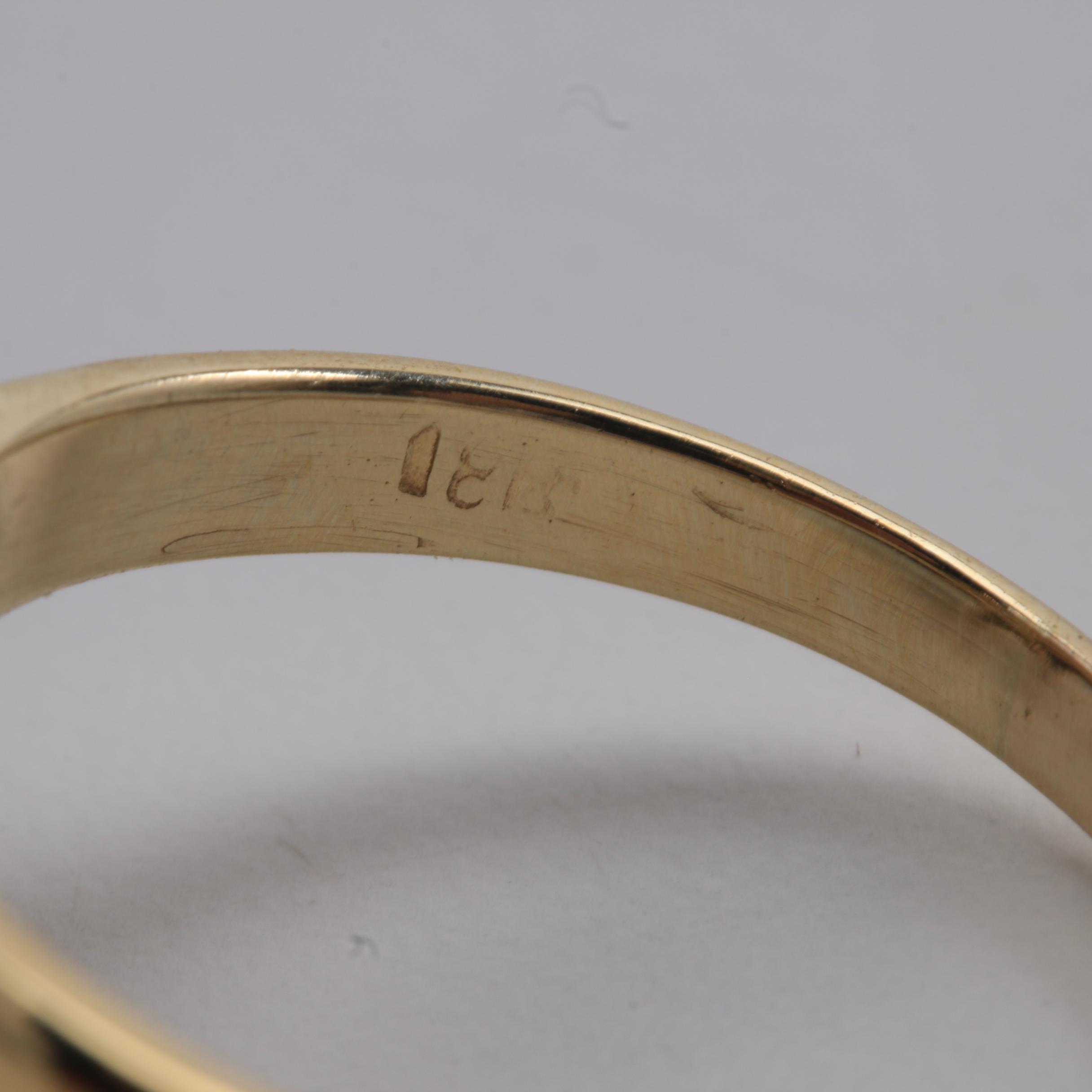 14K and 10K Yellow Gold Opal Ring