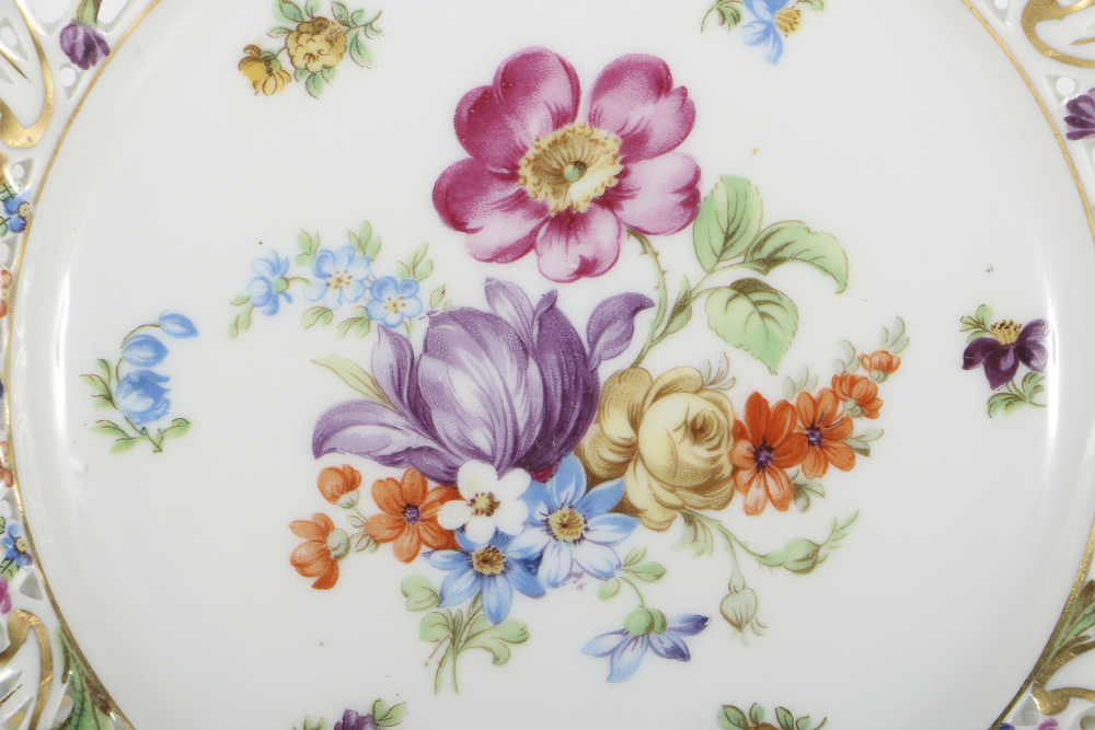 Eleven Assorted  Shumann Bavarian  Plates, "Chateau Dresden"