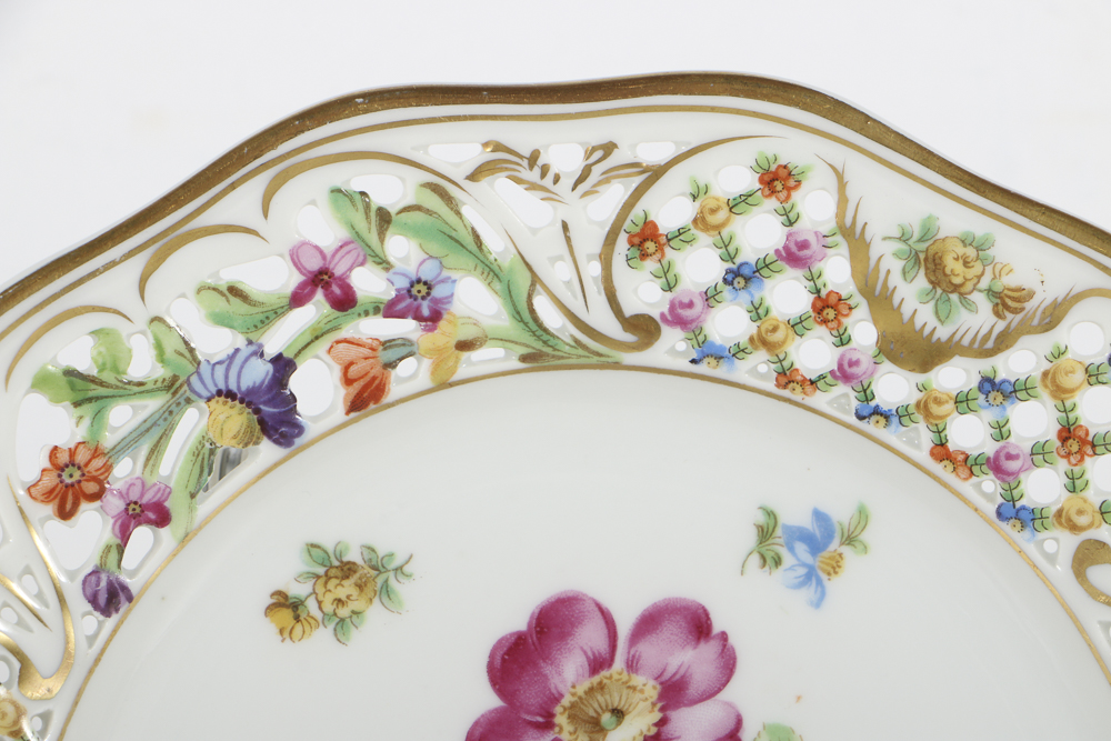 Eleven Assorted  Shumann Bavarian  Plates, "Chateau Dresden"