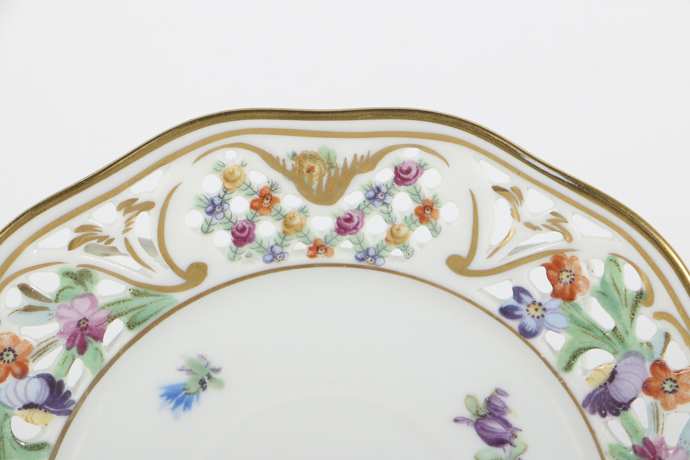 Eleven Assorted  Shumann Bavarian  Plates, "Chateau Dresden"