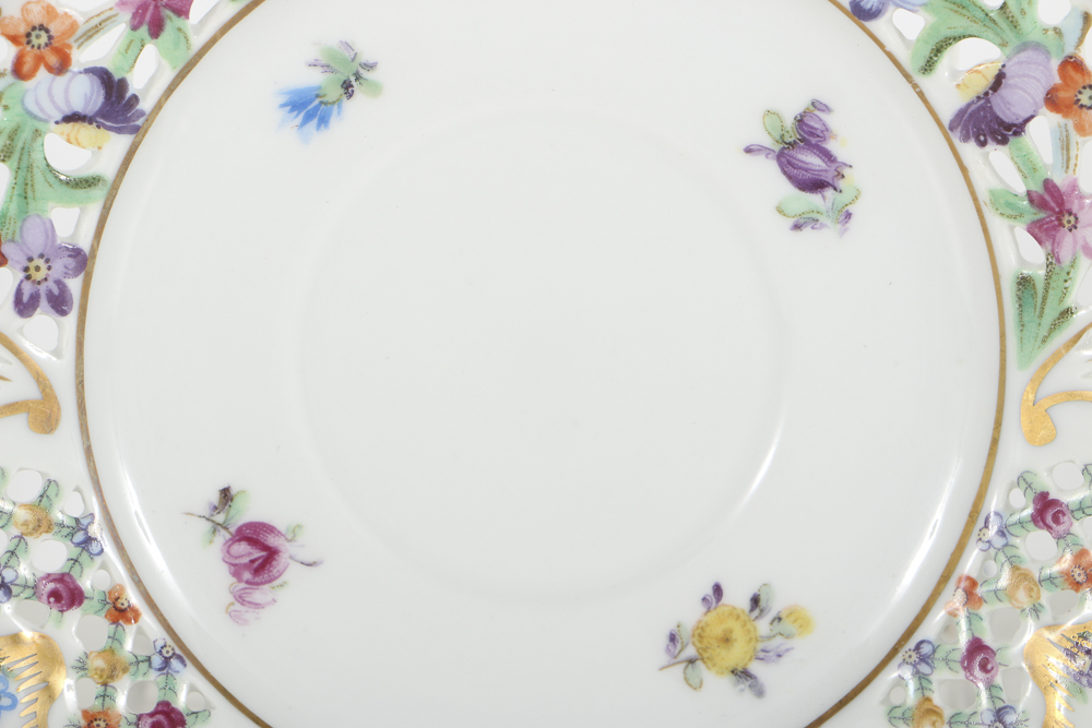 Eleven Assorted  Shumann Bavarian  Plates, "Chateau Dresden"