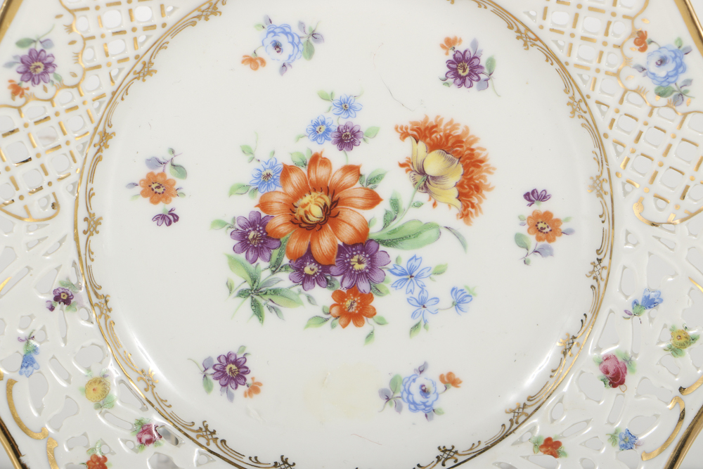 Schumann Bavarian Compote and Assorted Plates