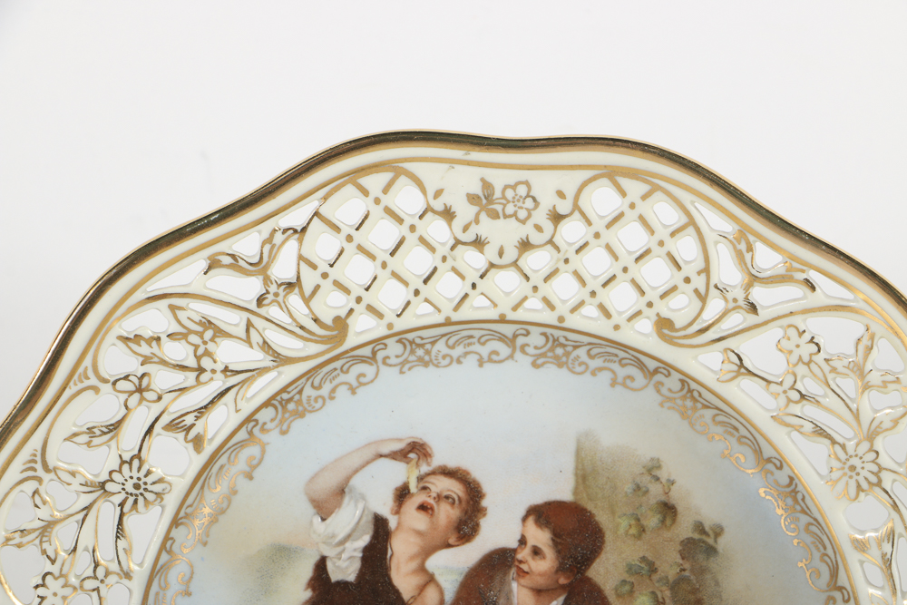 Schumann Bavarian Compote and Assorted Plates