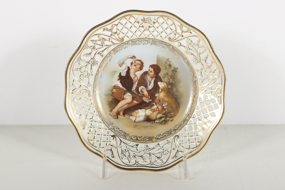 Schumann Bavarian Compote and Assorted Plates