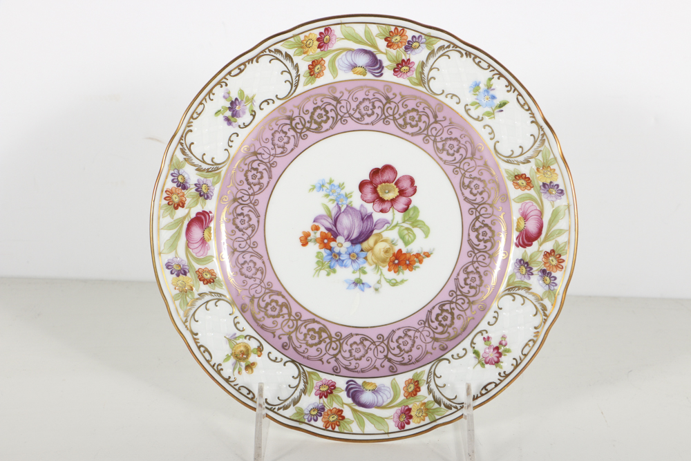 Schumann Bavarian Compote and Assorted Plates