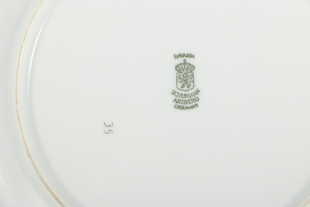 Schumann Bavarian Compote and Assorted Plates