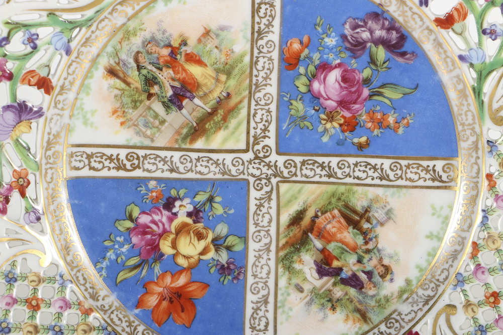 Schumann Bavarian Compote and Assorted Plates