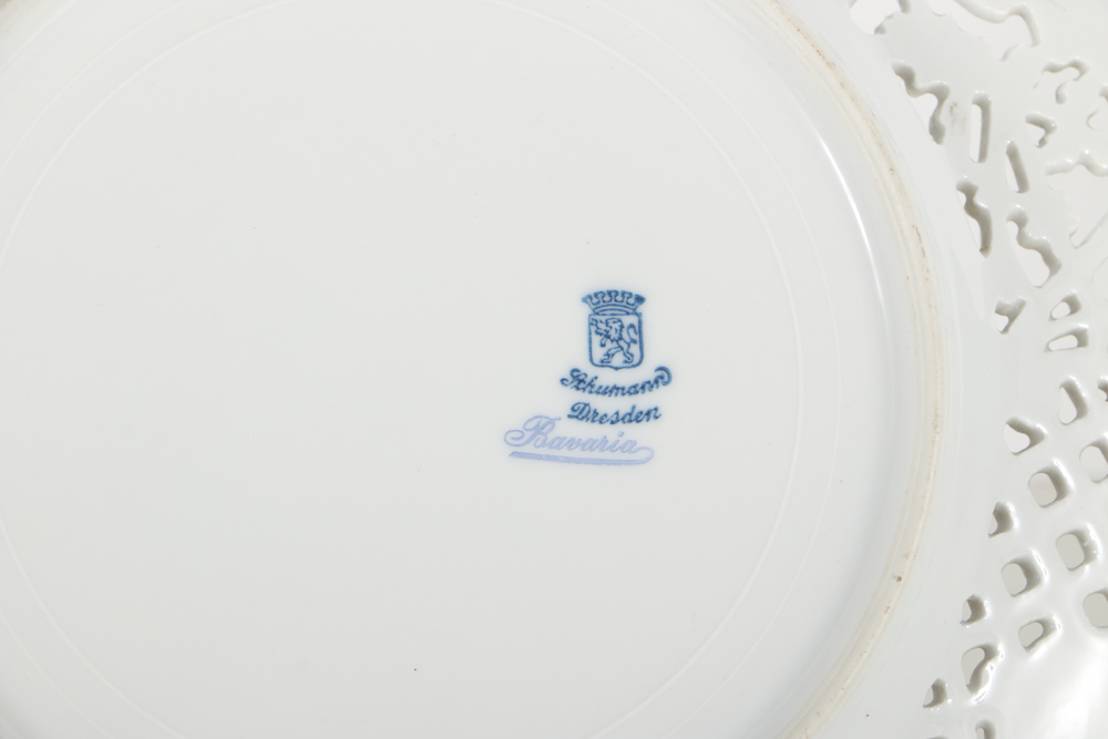 Schumann Bavarian Compote and Assorted Plates
