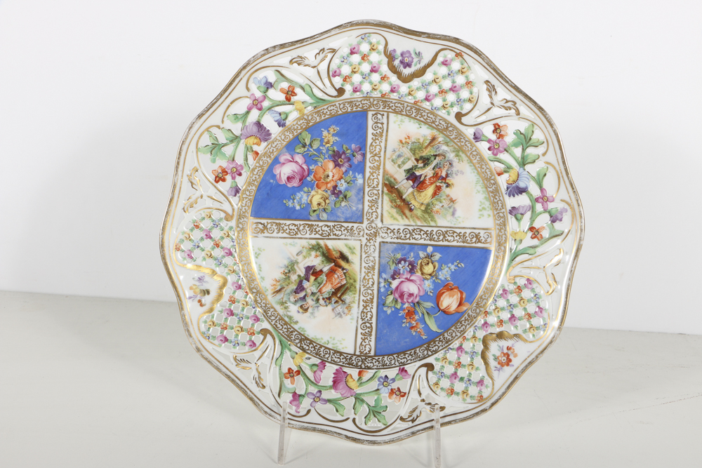 Schumann Bavarian Compote and Assorted Plates