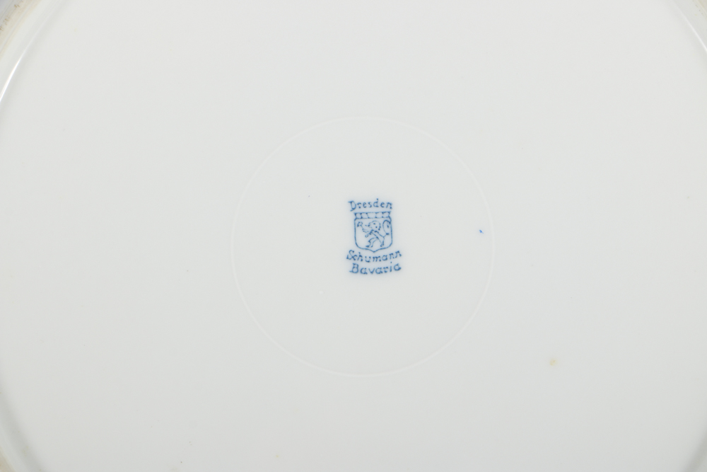 Schumann Bavarian Compote and Assorted Plates