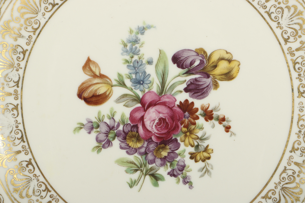 Schumann Bavarian Compote and Assorted Plates