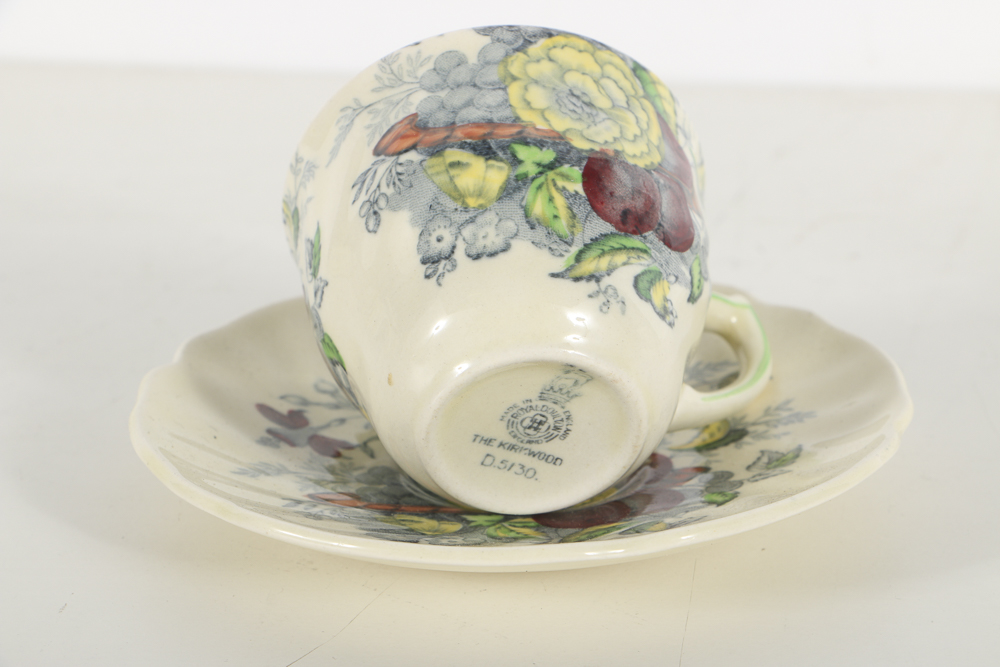 Assorted Demitasse Cups, Saucers and Haviland Creamer and Sugar