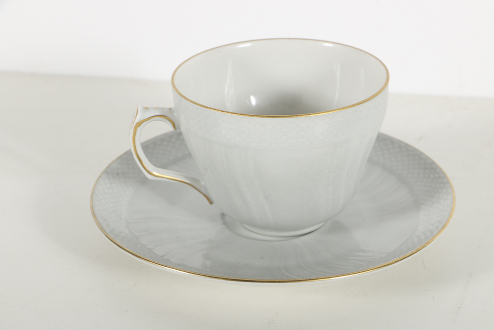 Assorted Porcelain Tea Cups and Royal Minton Jug