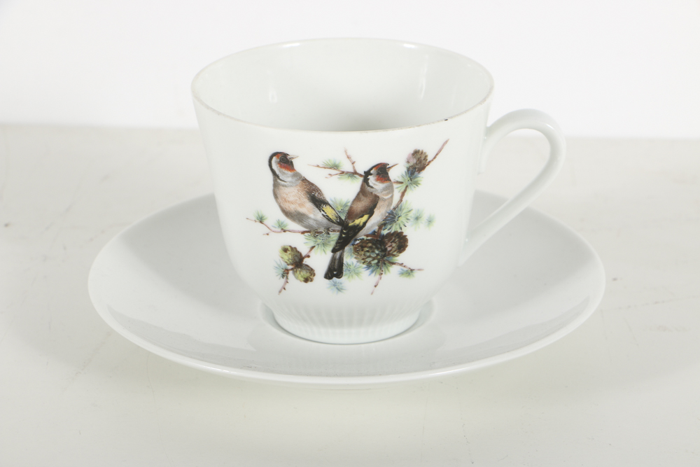 Assorted Porcelain Tea Cups and Royal Minton Jug