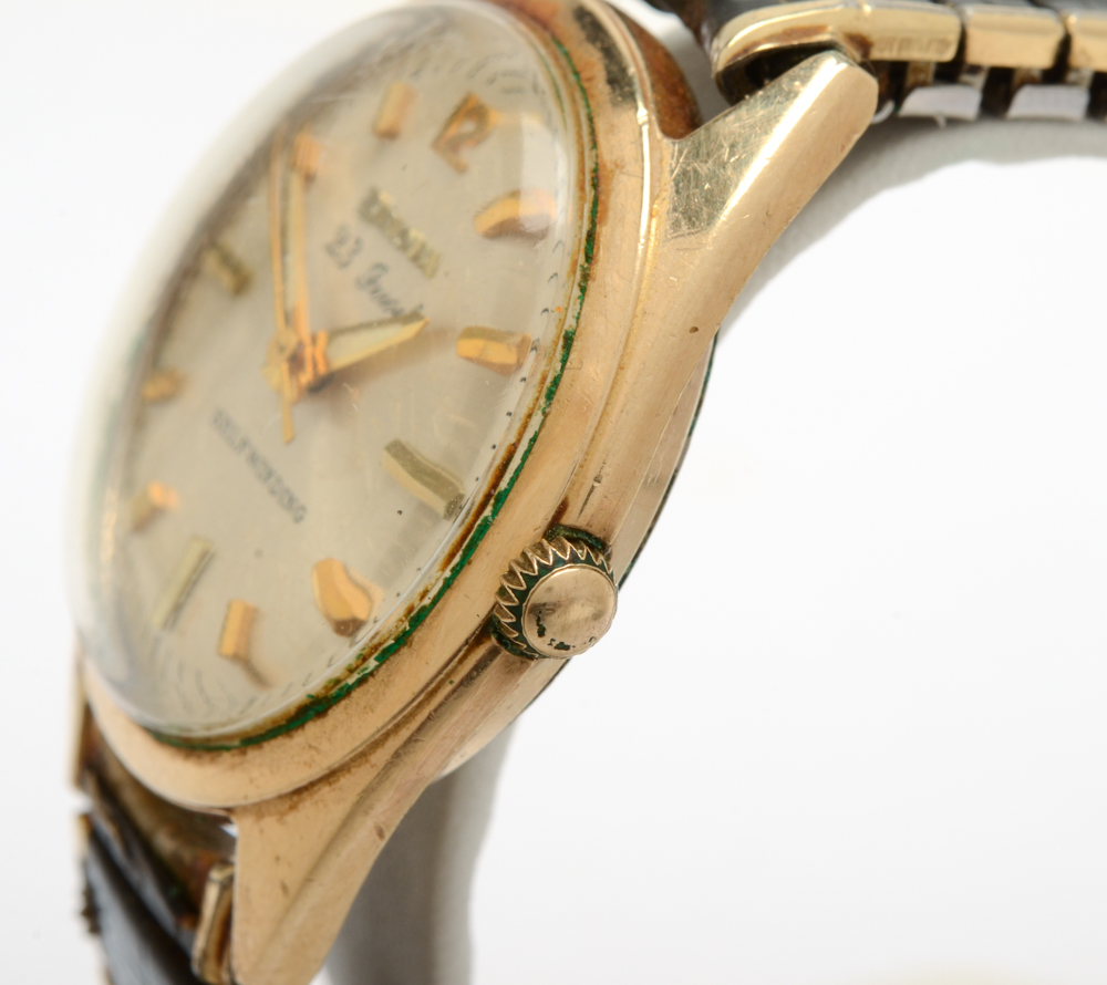 1970s Bulova Self-Winding Watch With Speidel Calendar Watchband