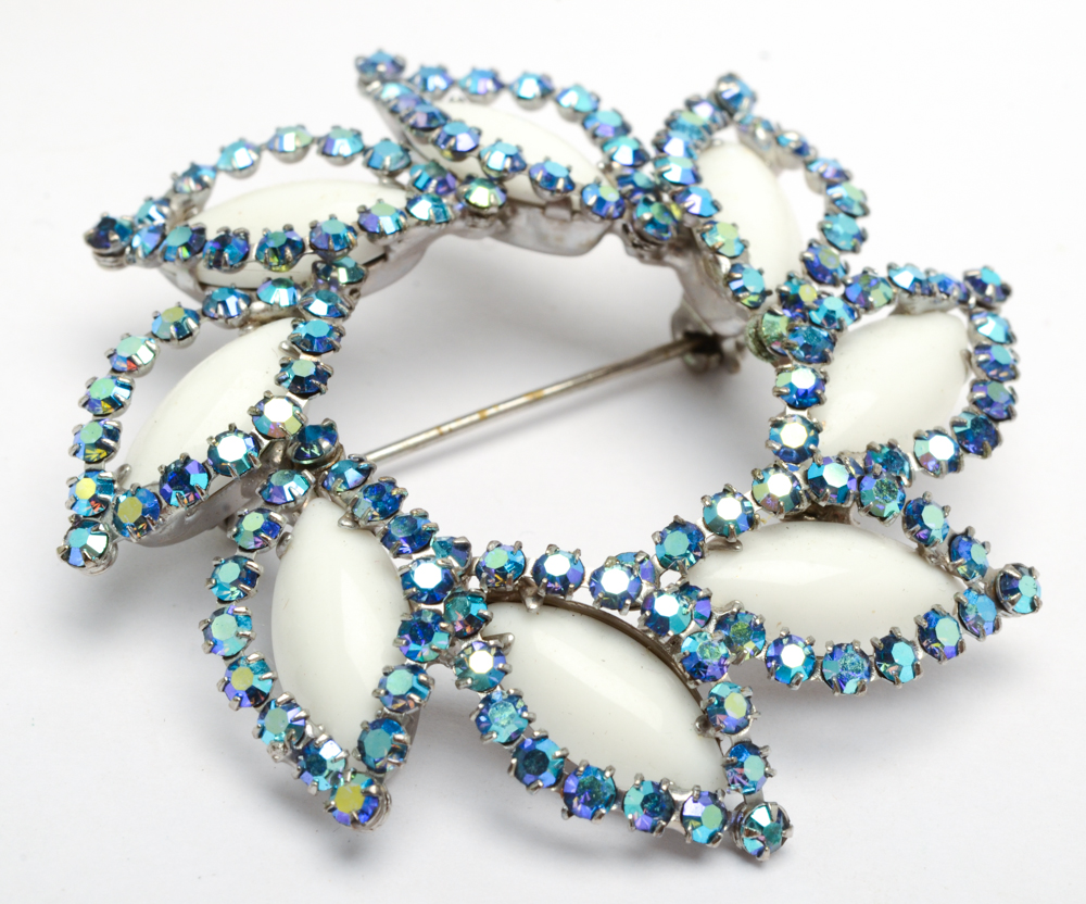 Weiss Aurora Borealis Rhinestone Demi-Parure Costume Jewelry Set