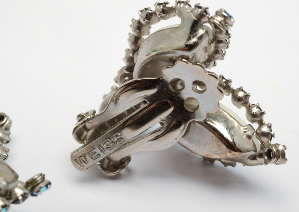 Weiss Aurora Borealis Rhinestone Demi-Parure Costume Jewelry Set