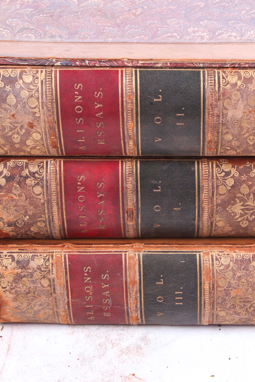 Set of "Essays: Political, Historical, And Miscellaneous" by Alison