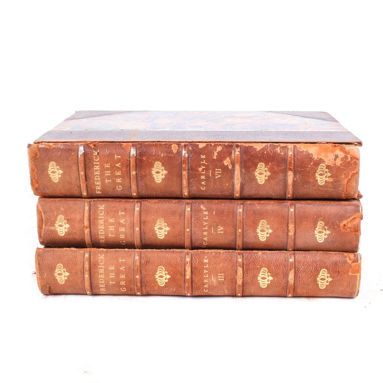 Set of 1884 "History of Friedrich II of Prussia" by Thomas Carlyle