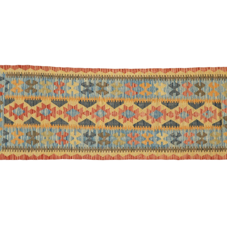 Handwoven Turkish Kilim Carpet Runner