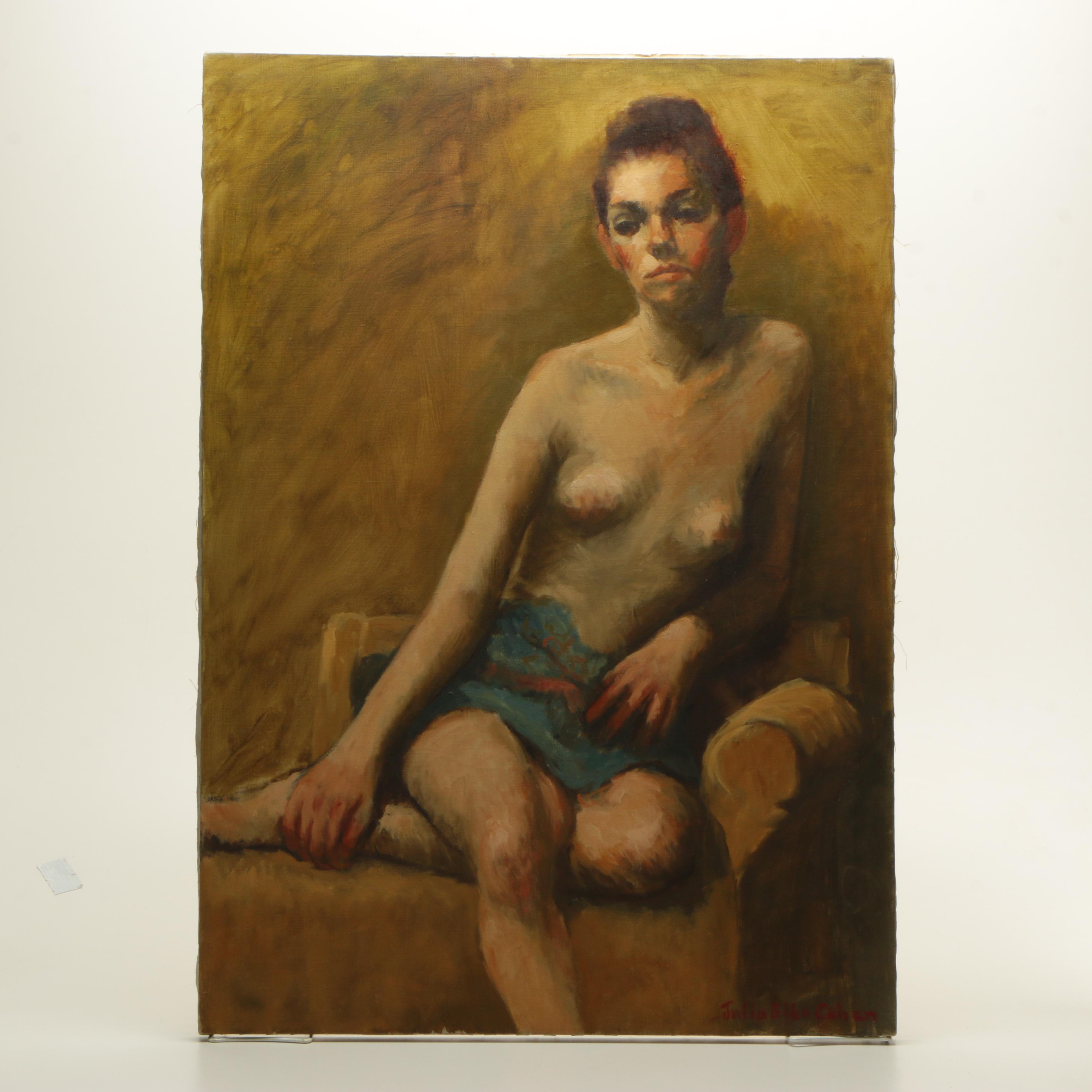 Julia Elko Cohen Oil Painting of a Female Figure