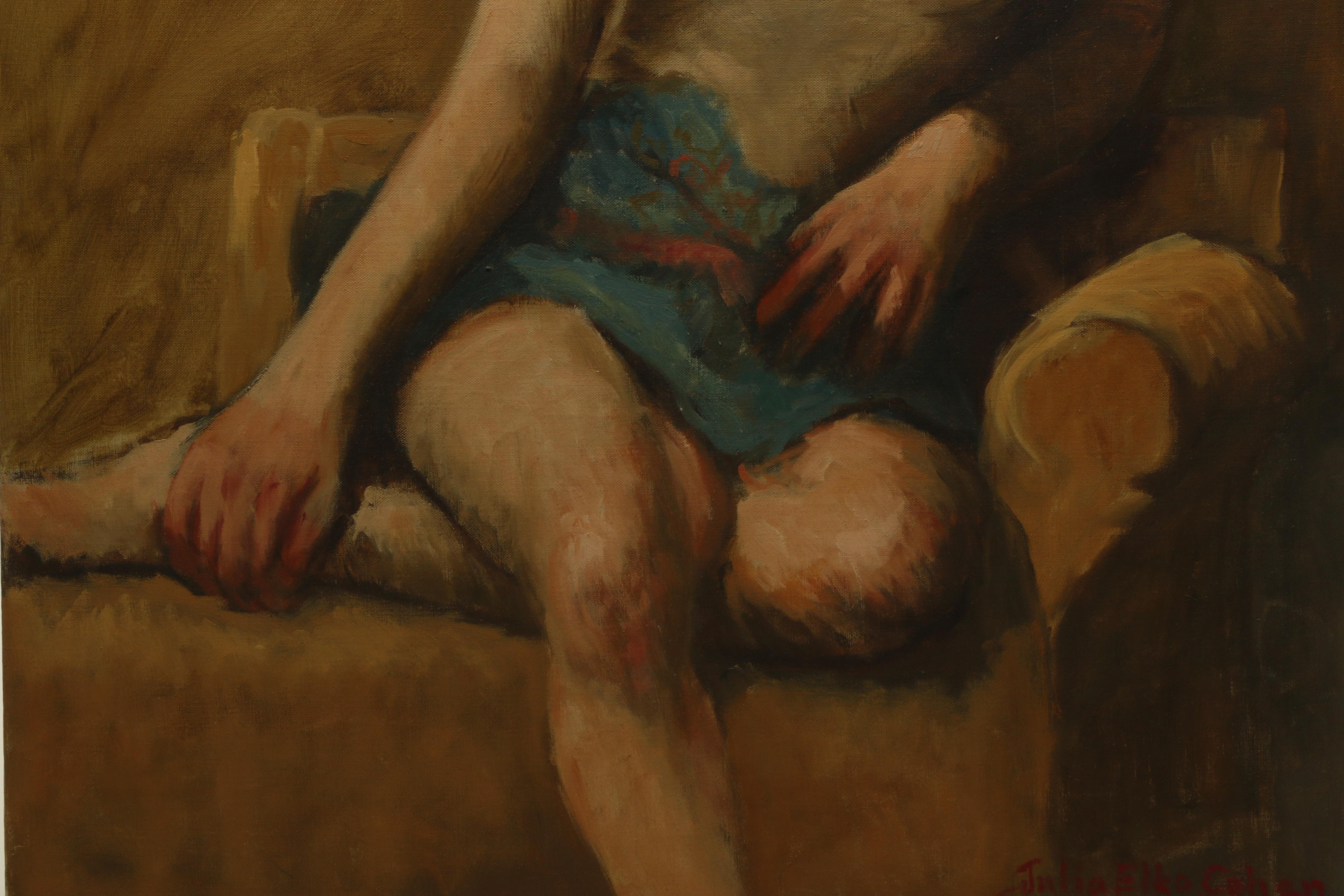 Julia Elko Cohen Oil Painting of a Female Figure