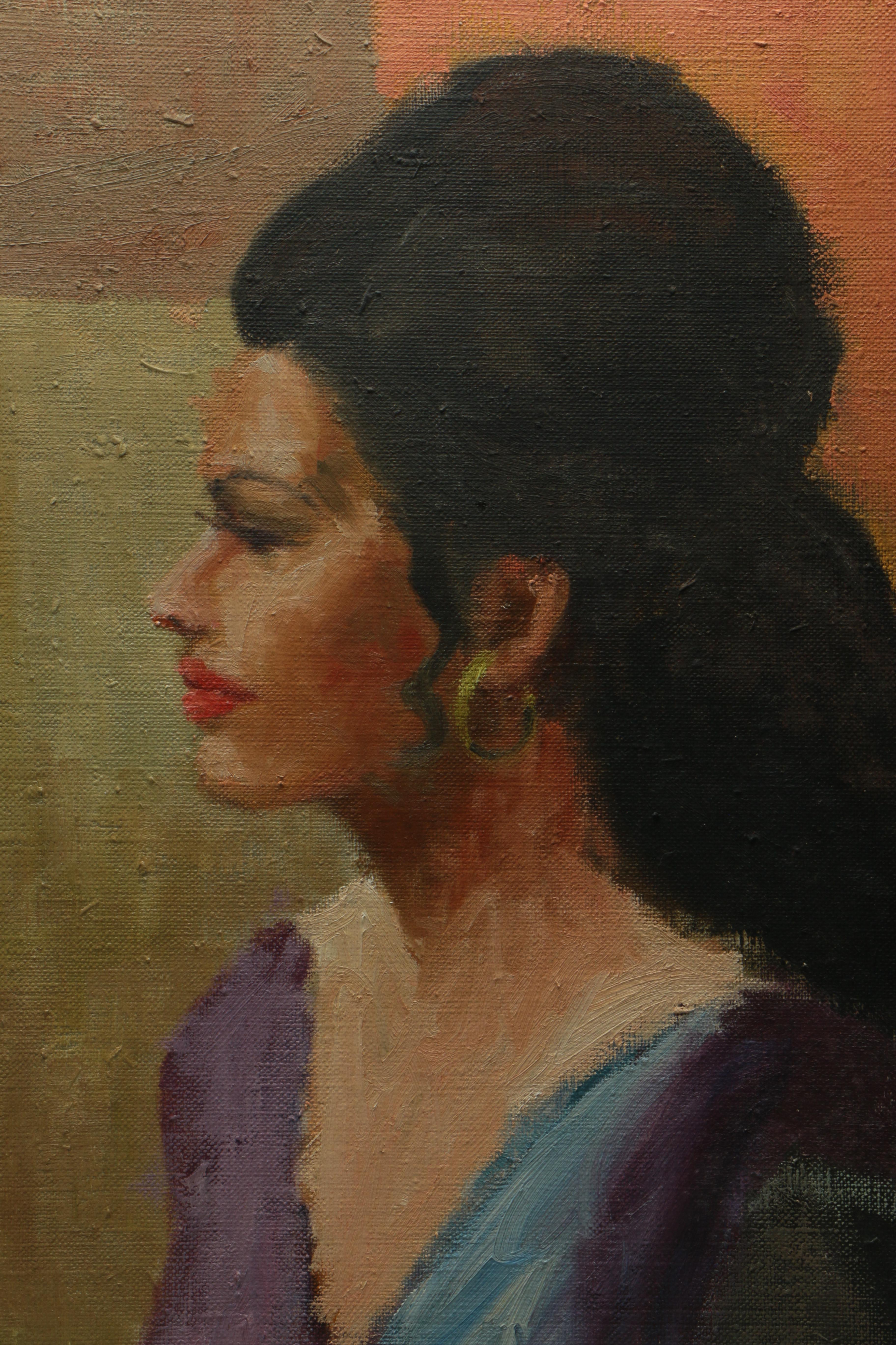 James Maher Oil Portrait of a Woman