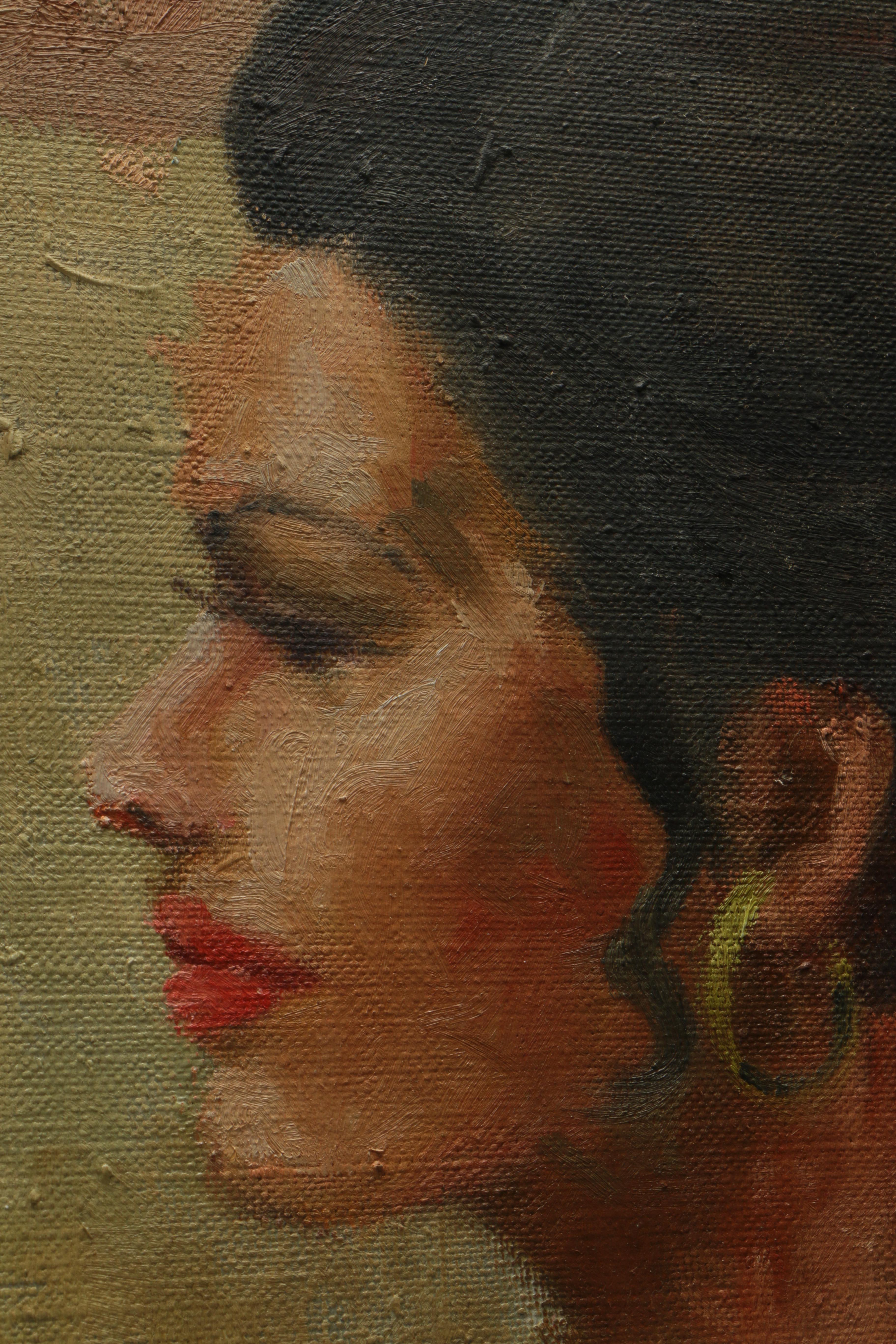 James Maher Oil Portrait of a Woman