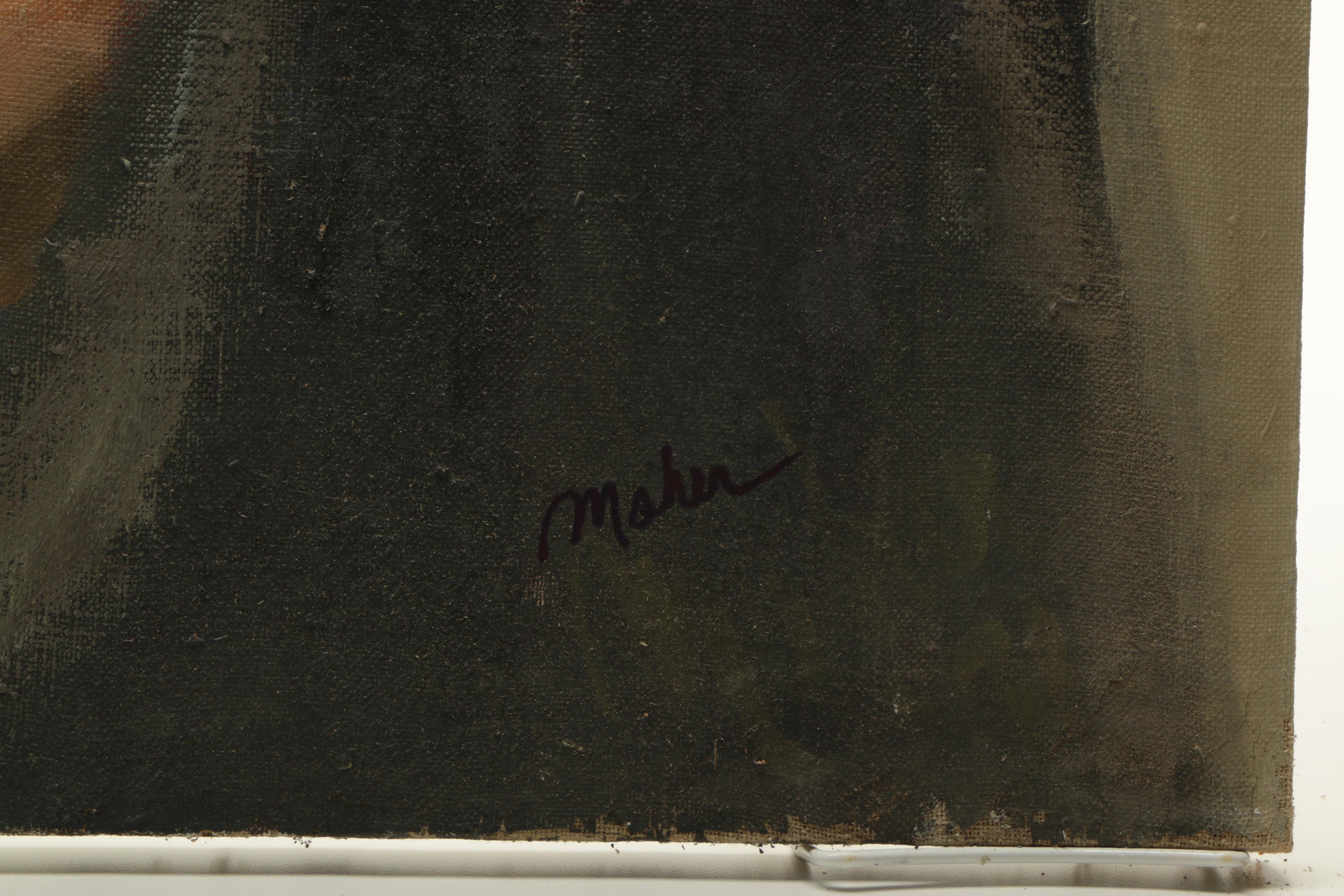 James Maher Oil Portrait of a Woman