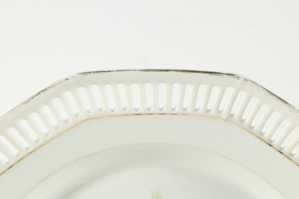 Plethora of Pierced Porcelain Plates and Bowls from Schumann
