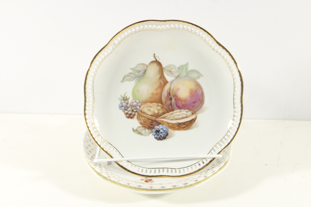 Plethora of Pierced Porcelain Plates and Bowls from Schumann