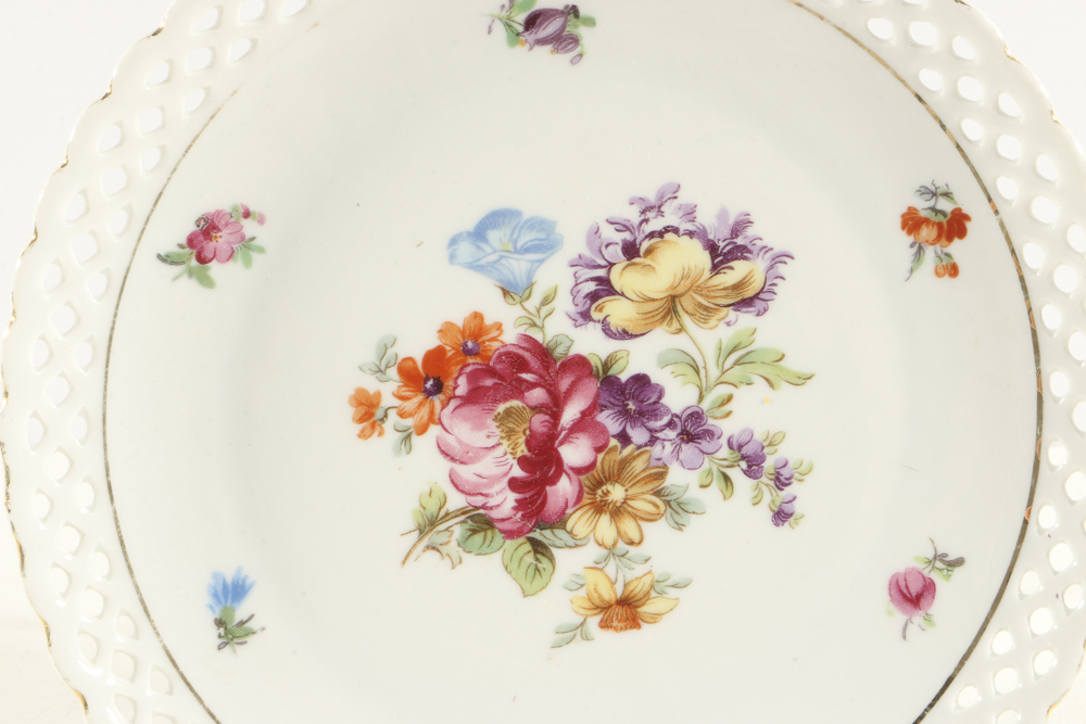 Plethora of Pierced Porcelain Plates and Bowls from Schumann